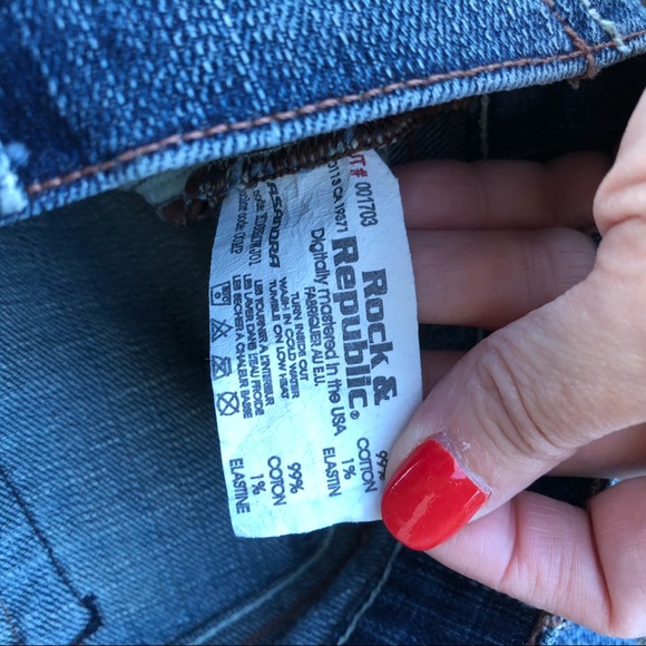 Rock and Republic straight leg jeans size 28 - Picture 6 of 8